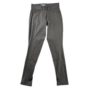 Dover Saddlery Riding Sport Knee Patch Breeches Gray Equestrian Riding Pants